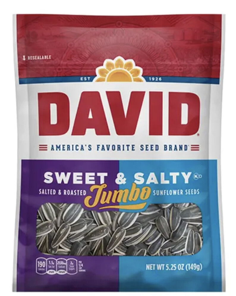 David Jumbo Sweet &amp; Salty Sunflower Seeds 149g