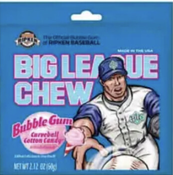 Big League Chew Curveball Cotton Candy 60g