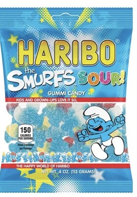 Haribo The Smurfs Sours 4oz