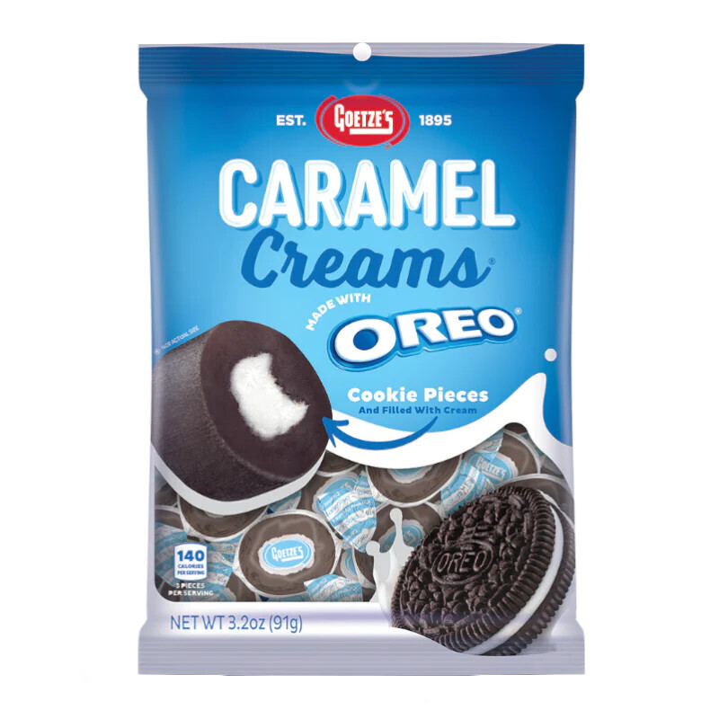 Goetze&#39;s Oreo Caramel Creams Peg Bag 91g