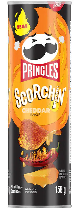 Pringles Scorchin&#39; Cheddar Chips 156g