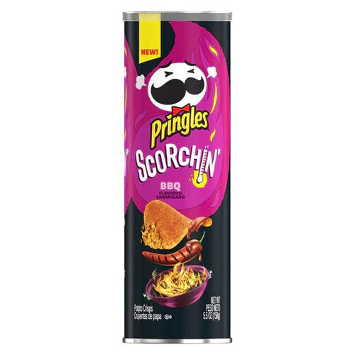 Pringles Scorchin' BBQ Chips 156g