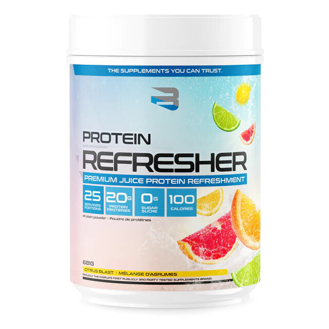 Believe - Protéine Refresher 665g - Mélange d&#39;agrume