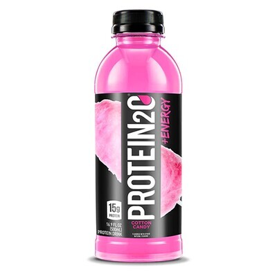 PROTEIN2O - EAU INFUSÉE DE PROTÉINES + ENERGY (500ML) Barbe à Papa