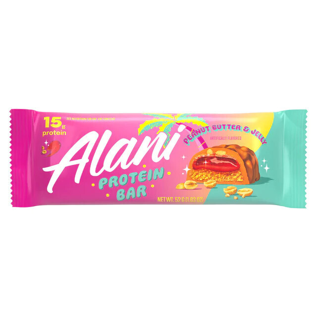 Alani Nu - Fit Snacks Protein Bar 46g - Beurre d&#39;arachide et Confiture de Fraise