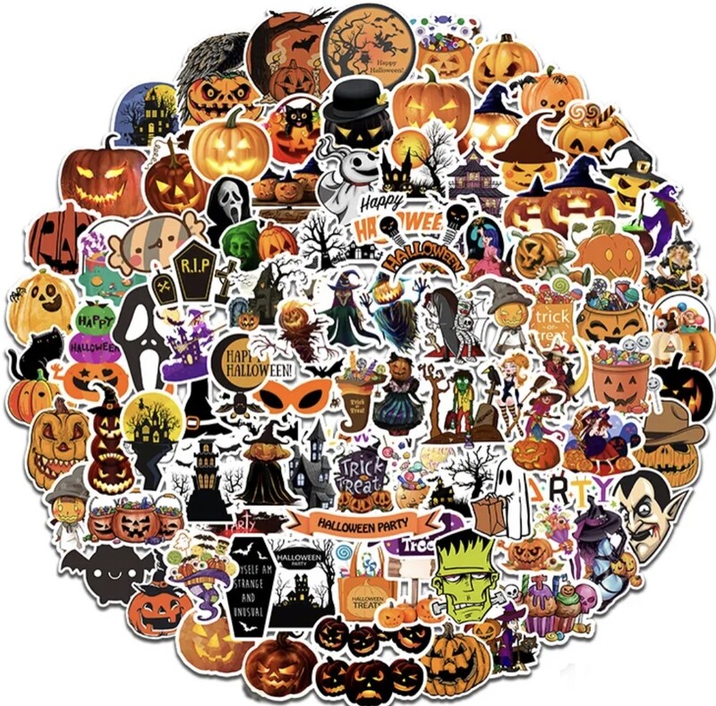 Collants divers Haloween YT118 100 pieces