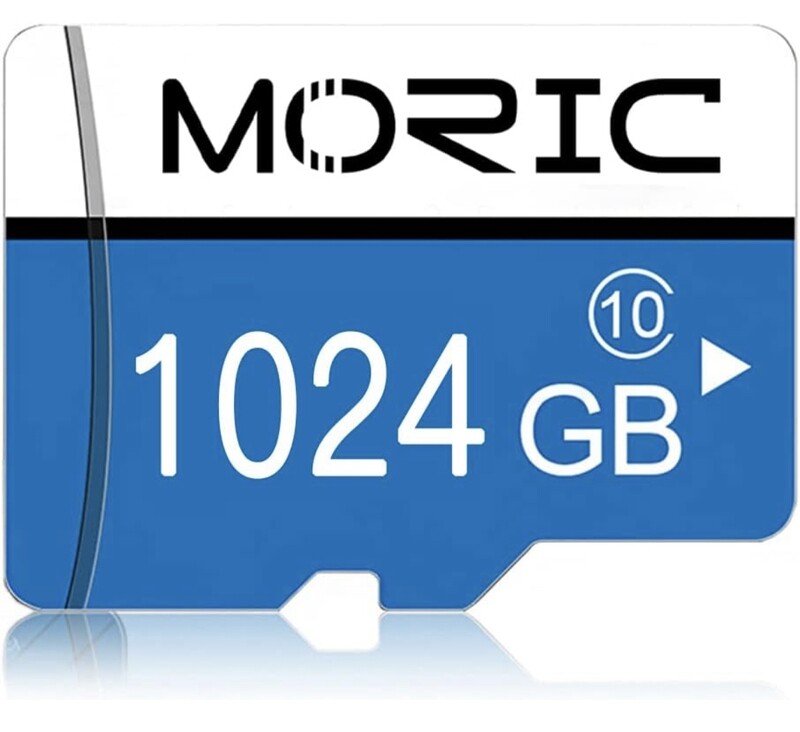 Carte Micro SD 1 To avec adaptateur 1024 Go Classe 10 pour smartphone, caméra de sécurité, caméra embarquée, tablette et drone