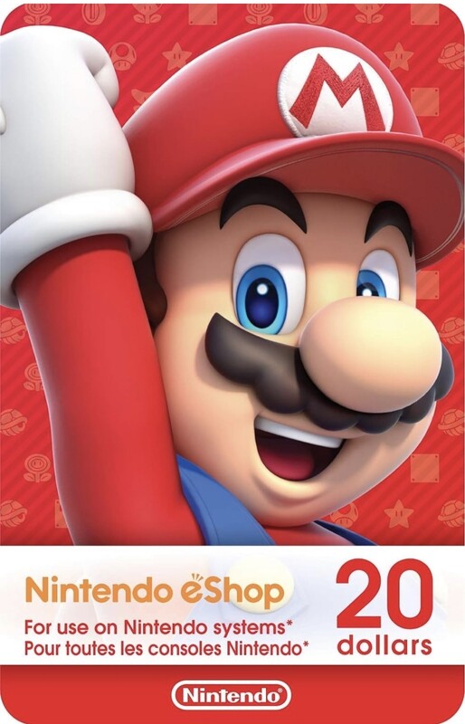 20$ Nitendo eShop Carte-Cadeau - CANADA [Digital Code]