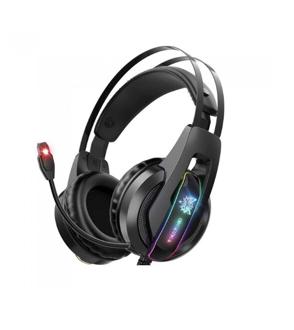 Casque de jeu de 3,5 mm à DEL stéréo avec micro K16 de WinGOMART pour PC portable jeu Gamer Xbox One, PS5, PS4, PC, Nintendo Switch 5 casque de jeu - Noir
