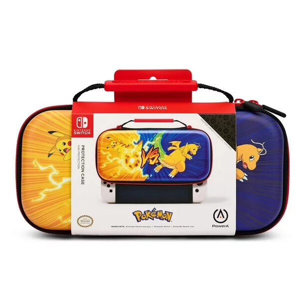 Protection Case Pokemon (Pikachu Vs Dragonite) Nintendo Switch