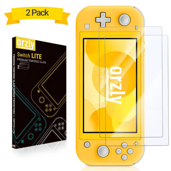 Orzly Tempered Glass Screen Protector Nintendo Switch Lite