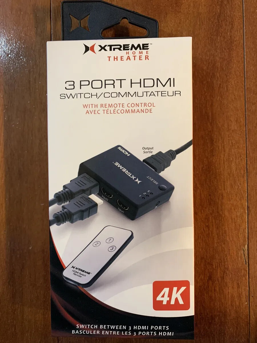 Xtreme Home Theater 3 Port HDMI + Remote