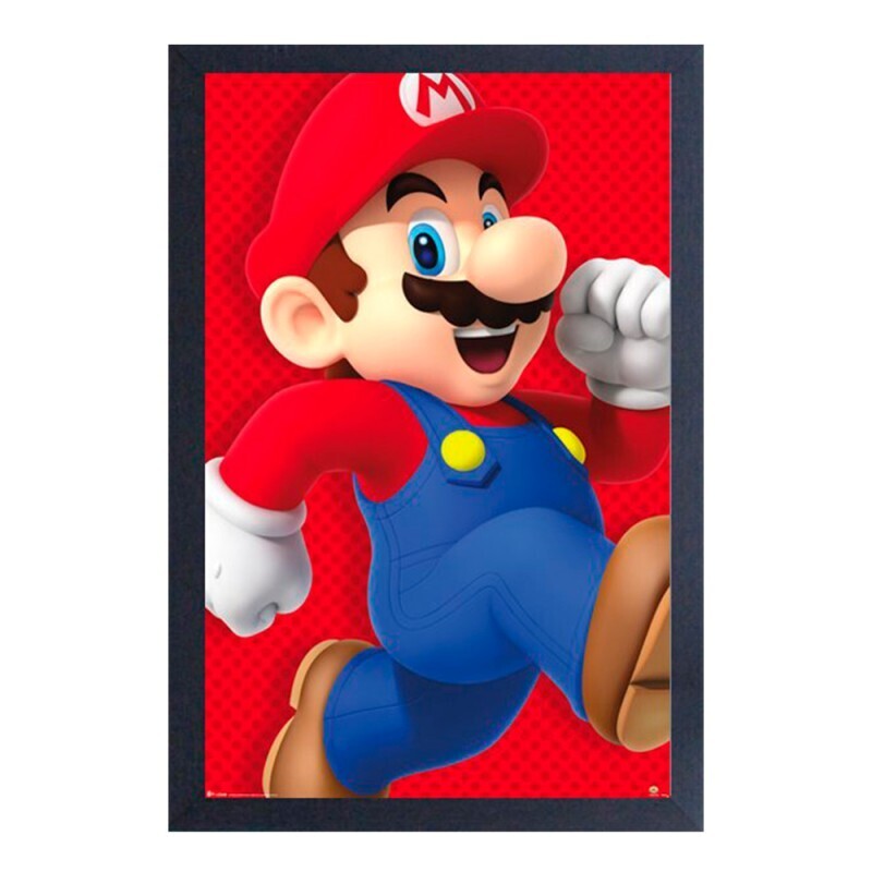 Super Mario Bros: Mario Running  Framed Print