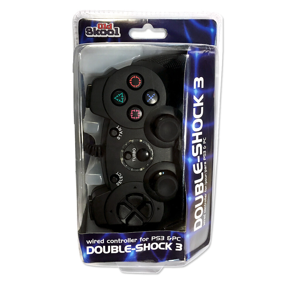 Old Skool Controller Double-Shock 3 PS3/PC