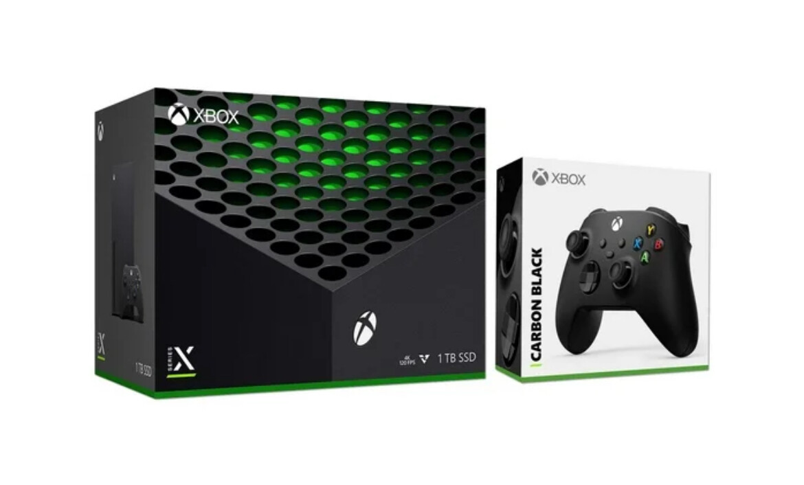 Xbox Série X Jeu Console Bundle - 1TB SSD Noir Xbox Console Version X + Carbon Controller