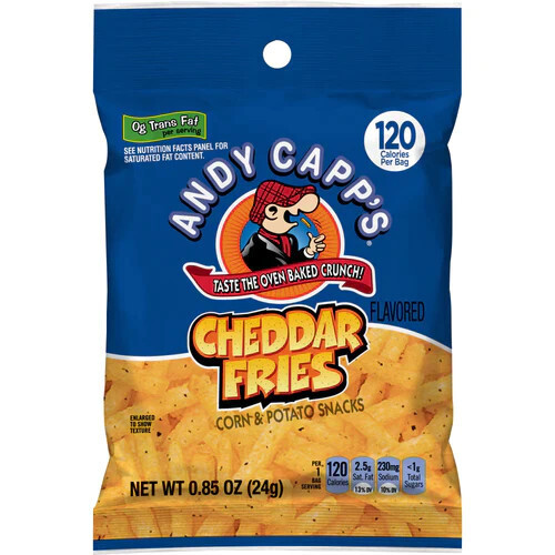 Andy Capp&#39;s Cheddar Fries 24 g