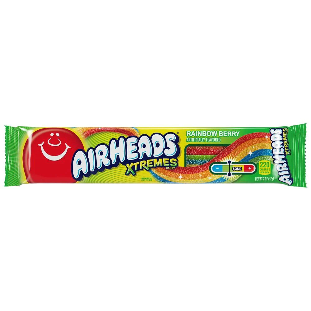 Airheads Xtremes Sour Belts Rainbow Berry 57 g