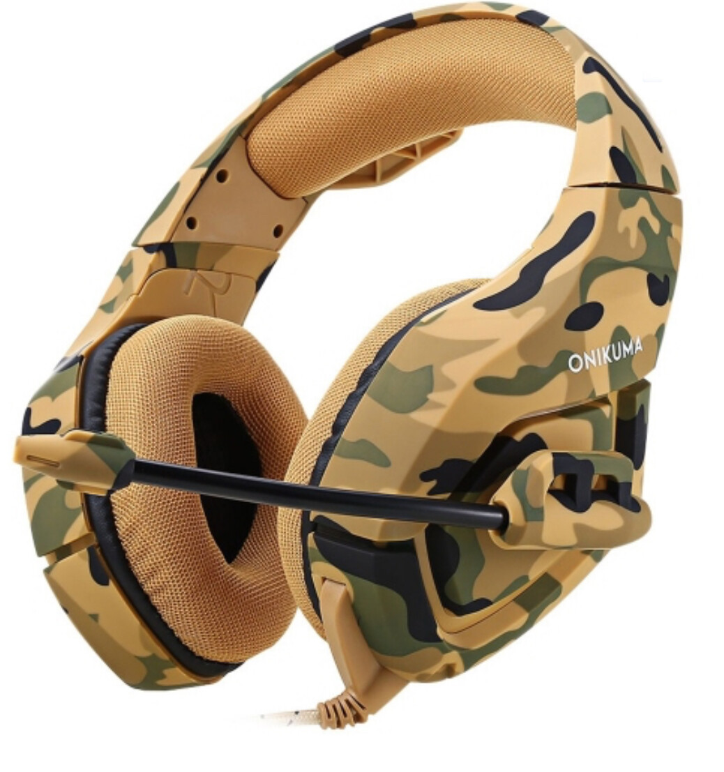 WINGOMART K1B Camouflage Gaming Headset Over-ear 3.5mm Stereo Bass Game Headphones with Mic for PC Laptop Gamer Xbox One, PS5, PS4, PC, Nintendo Switch playstation 5 Gaming headset