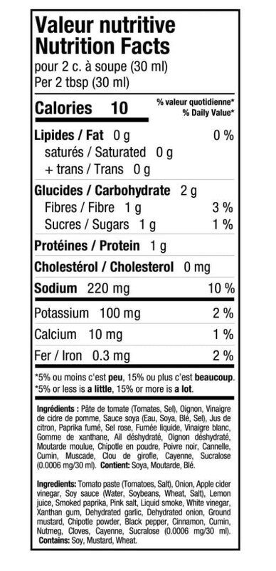Fitcook Foodz - SAUCE SANS SUCRE AJOUTÉ 340ML - La LÉGENDAIRE