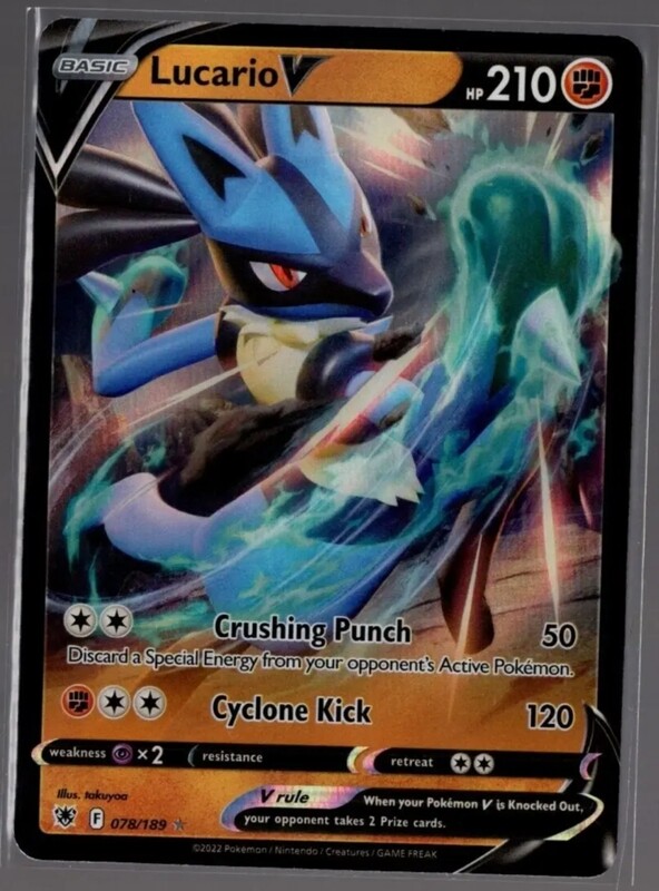 Lucario V - 078/189 - Ultra Rare - Holo (Anglais)