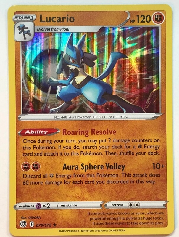 Lucario V - 079/172 - Ultra Rare Brillant Stars - Holo (Anglais)