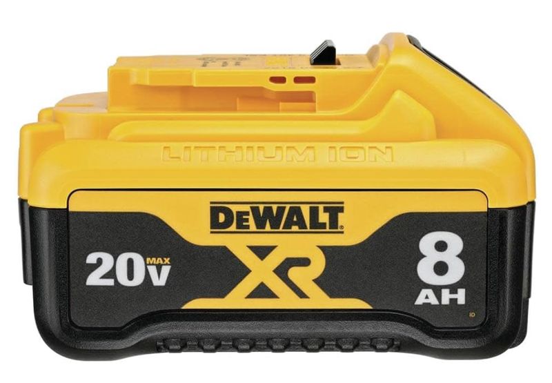 DEWALT Batterie lithium-ion 20 V MAX*, 8,0 Ah avec jauge de carburant (DCB208)