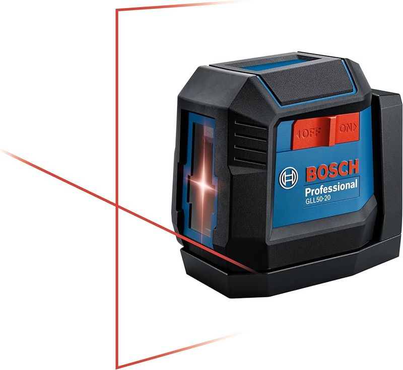 Trousse laser à lignes transversales à nivelage automatique Bosch Professional 50pi, (GLL50-20)