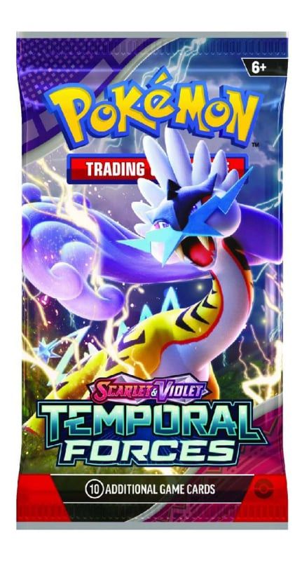 POKÉMON  -  SCARLET AND VIOLET  # SV5  -  TEMPORAL FORCES - PAQUET BOOSTER (ANGLAIS)