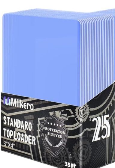 Lot de 25 pochettes pour cartes de hockey avec 25 pochettes transparentes et souples en plastique rigide de 7,6 x 10,2 cm pour cartes de hockey MTG, cartes de hockey, cartes à collectionner