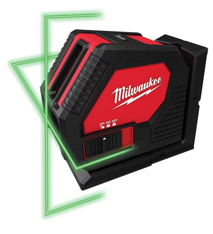 Milwaukee Tool Laser à Croix Verte 100 pieds (3421)