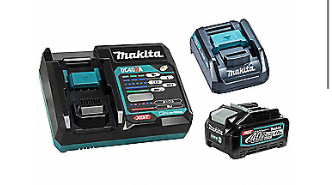MAKITA RAPID CHARGER STARTER KIT, XGT, 40V LI-ION, 4 AH, FOR OPTIMUM CHARGING SYSTEM