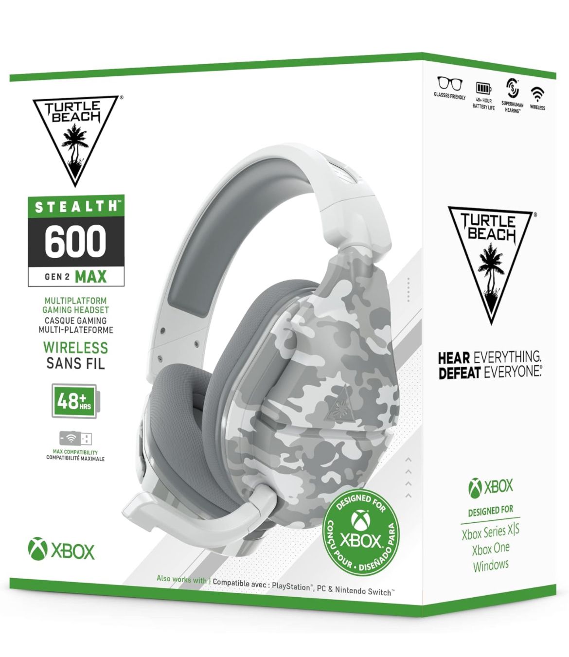 Casque de jeu sans fil Stealth 600 Gen 2 Max de Turtle Beach pour XBOX/PC - Camo