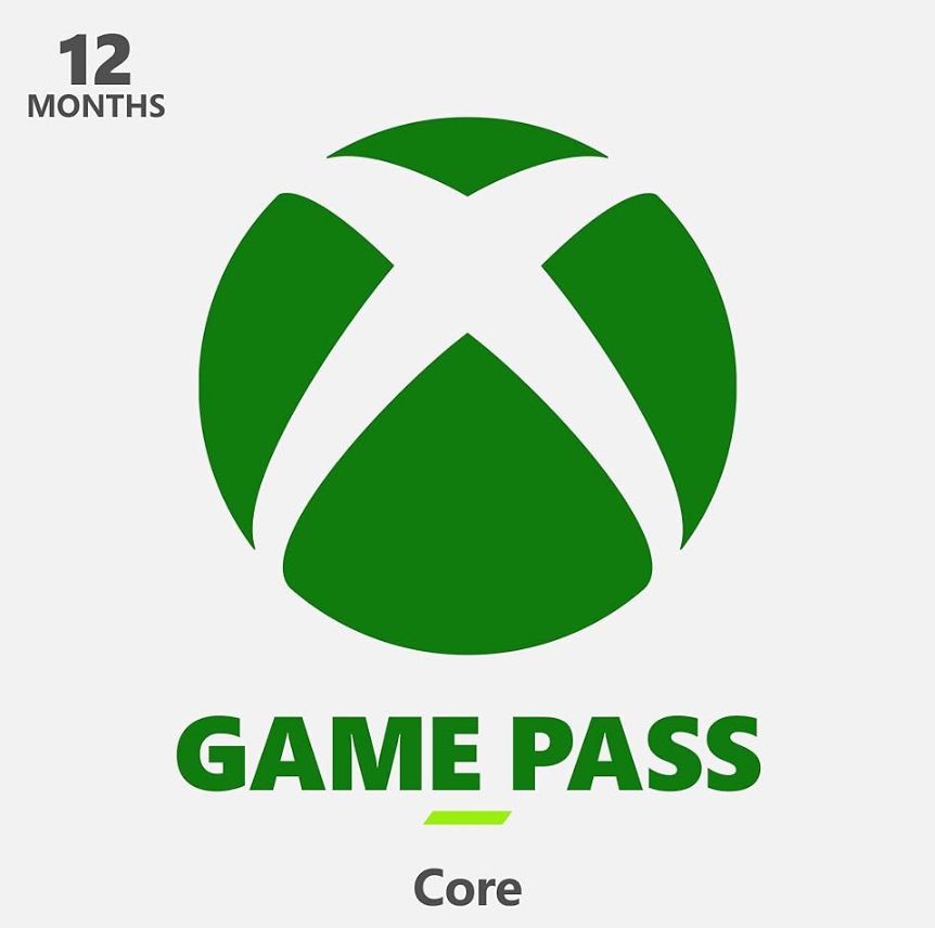 12 mois XBOX Live Gamepass Core - CANADA [Digital Code]