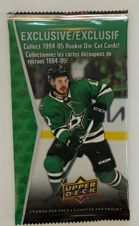 2024-2025 UPPER DECK SERIES 1 EXCLUSIVE 1994-95 ROOKIE DIE-CUT 1 PACK