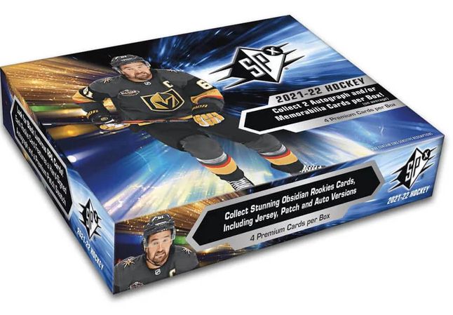 2021-22 UPPER DECK SPX HOCKEY HOBBY BOX