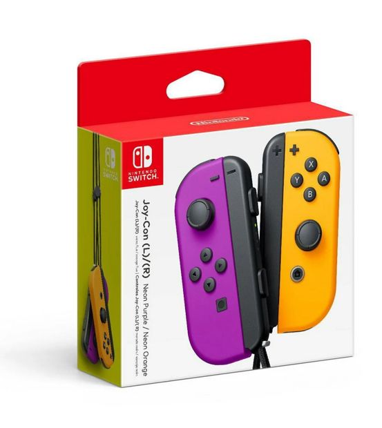 Joy-Con (L) (R) Neon Purple Neon Orange Nintendo Switch