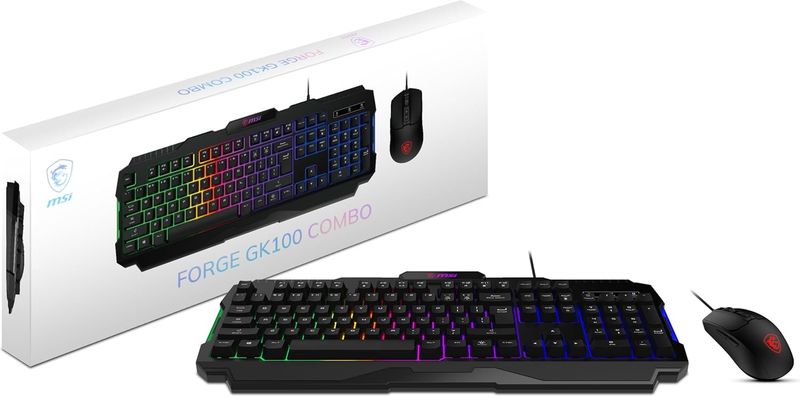 MSI Forge GK100 Combo – Gaming RGB Keyboard &amp; Mouse Set