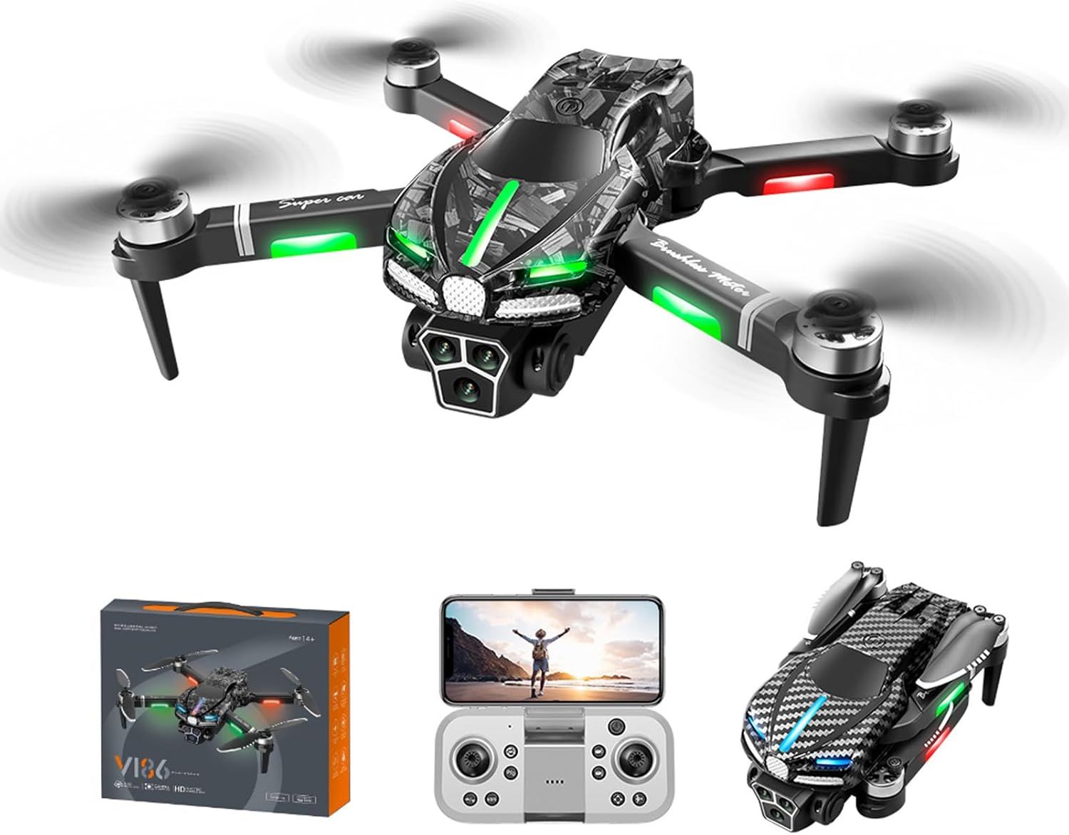 V186 Drones with Camera 8K HDR Videos