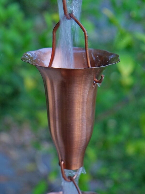 Honeysuckle Unfinished Copper Cups (per foot)
