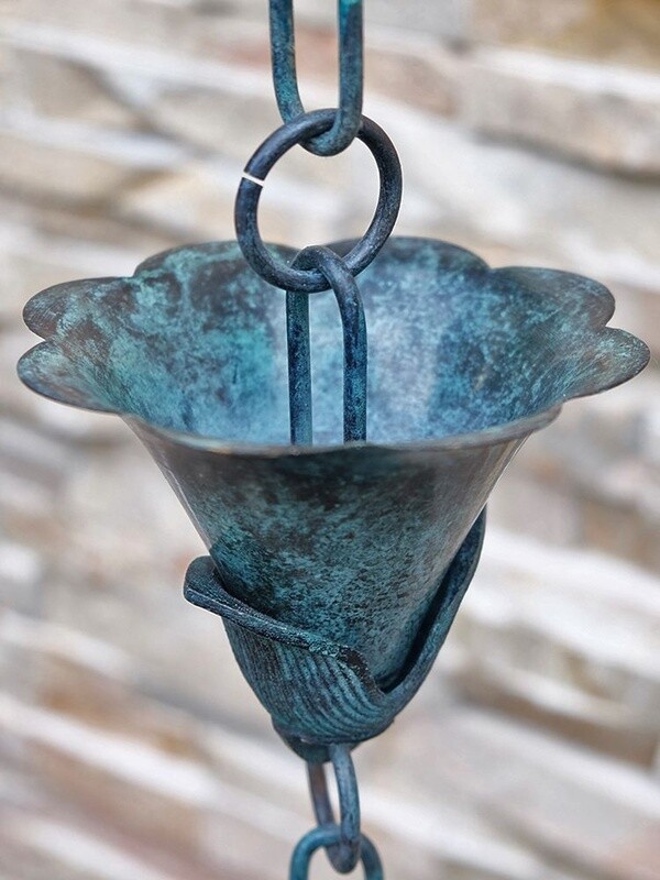Kanji Cups #1 Patina Finish Copper and Brass (per foot)