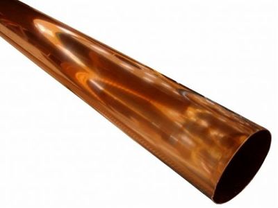 3" Round Copper Downspout (10'Stick)