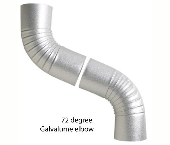 4&quot; Round Elbow Galvalume