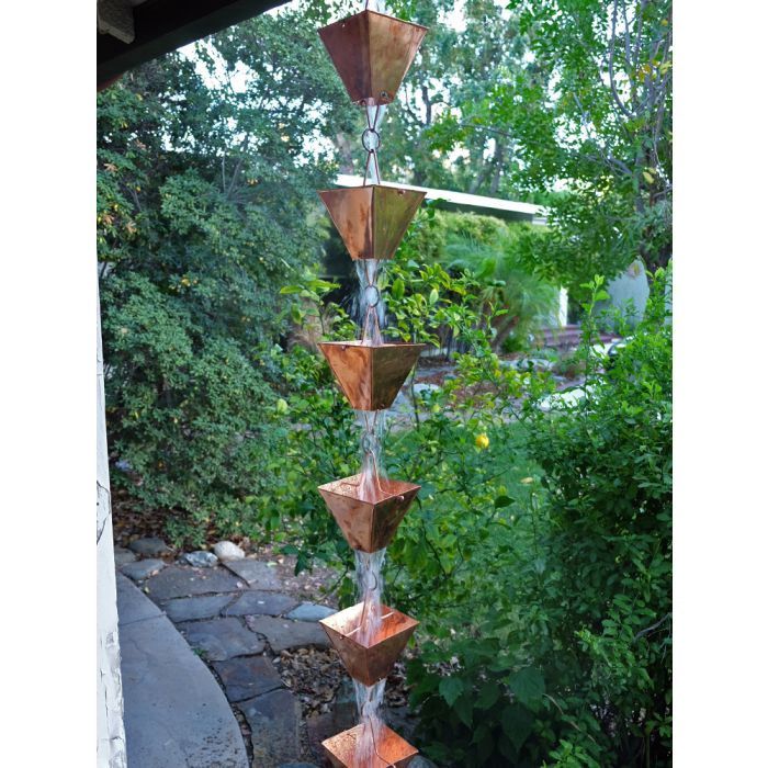 XL Square Cups Copper (per foot)