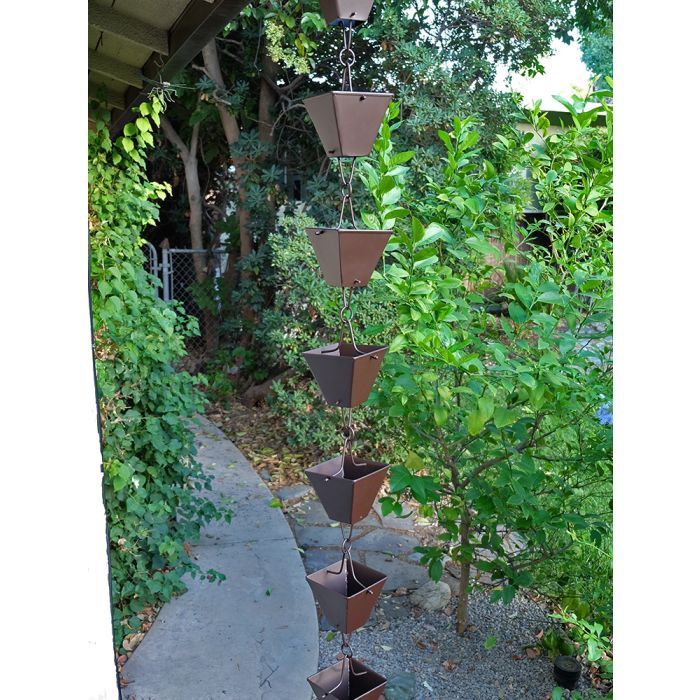 XL Square Cups Black (per foot)