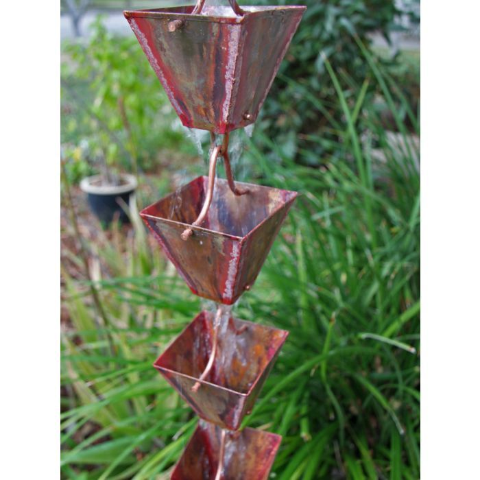 Medium Square Cups Copper (per foot)