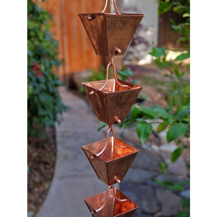 Medium Square Cups Natural (per foot)