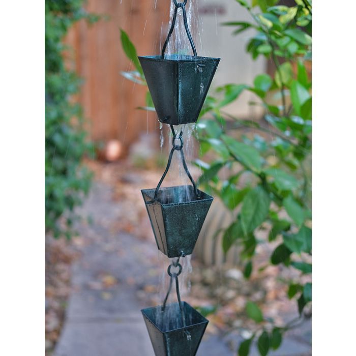 Patina Tapered Square Cups (per foot)
