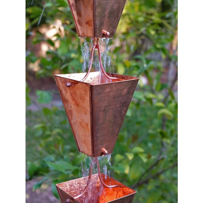 Large Copper Plated Tapered  Square (per foot)