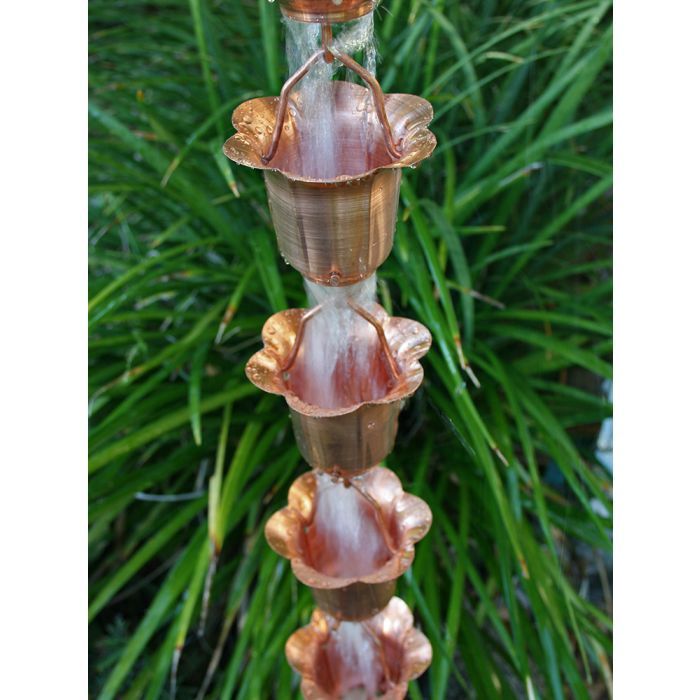 Copper Flower Cups (per foot)