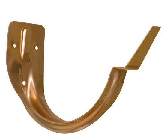 6&quot; Half Round Stamped Copper Fascia Bracket
